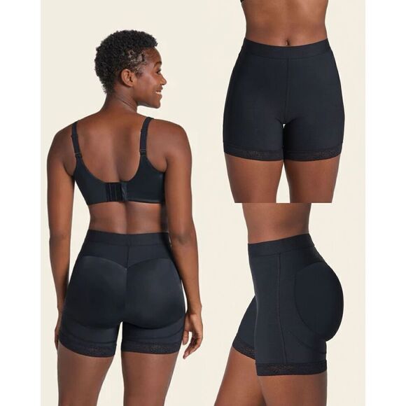 Leonisa NWT Compression Shapewear Mid-Rise Sculpting Butt Lifter Shaper Short M - Picture 1 of 7